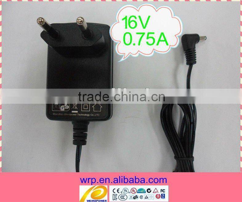 16V0.75A switching power adapter for telecom units