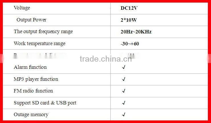 China antitheft player waterproof radio mp3 wave motorcycle parts