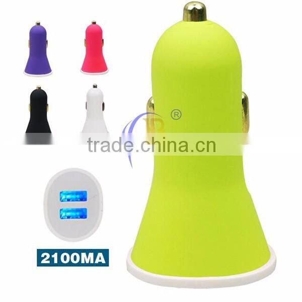5V 2.1A 2 Port Dual USB Car Charger USB Adaptor For Mobile Phone