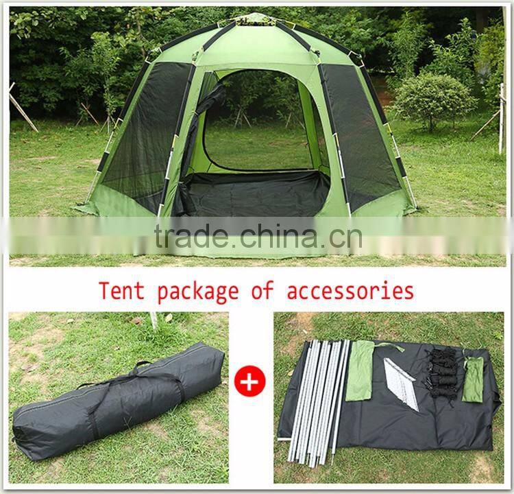 Automatic Hexagon Large Play 6 Person Cabin Camping Family Outdoor Mosquito Tent