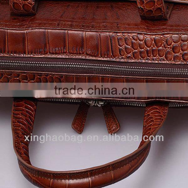 2014 high quality fashion design of leather briefcase and business bag Leather Briefcase