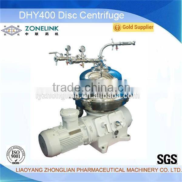 DHC400 Fruit Juice disc Centrifugal separator machine