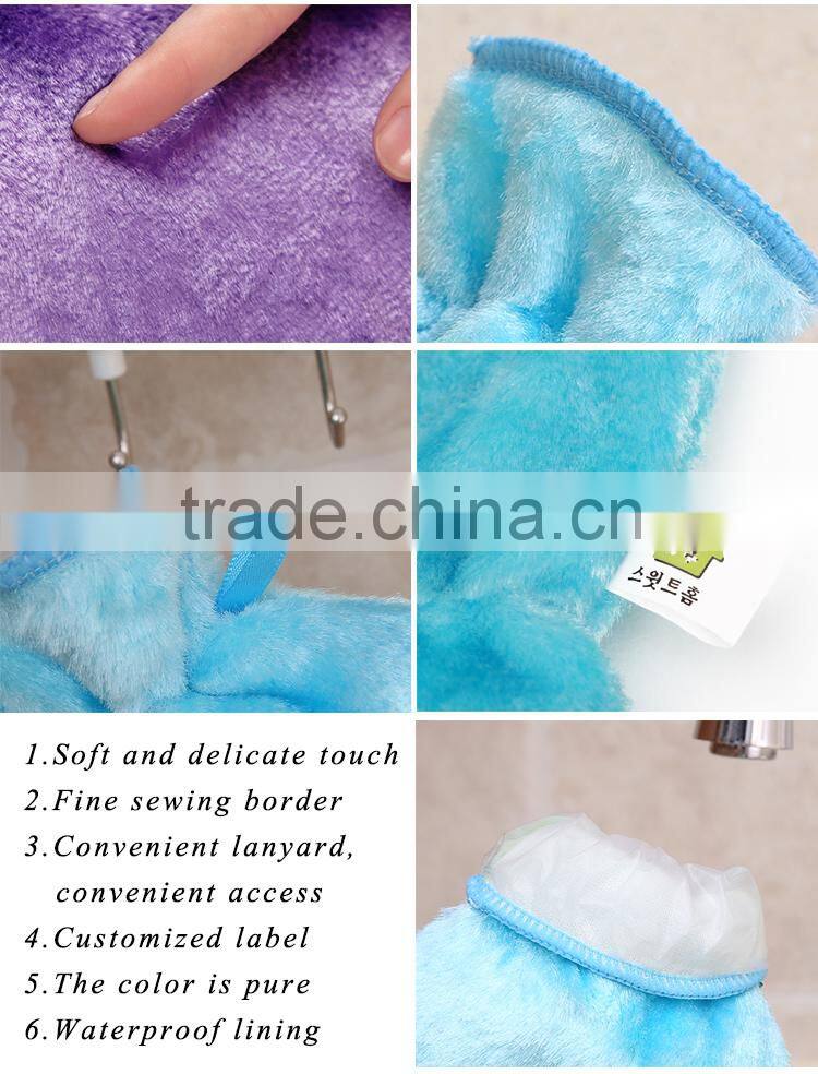 Brush Cleaning Glove Best Selling Wood Fiber Glove Wash Cloth