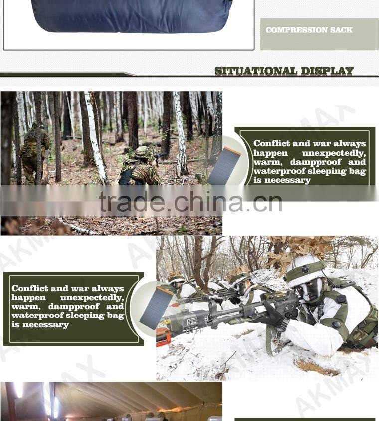 Warm keeping sleeping bag outdoors/sleeping camping bag with zippers/polyester sleeping bag