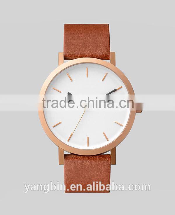 high end leather strap branded watches for couple