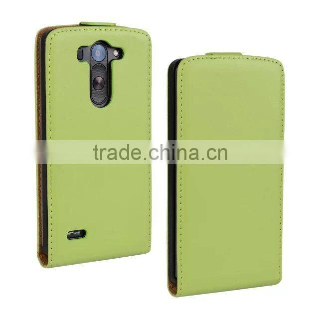 Genuine Leather Case for LG G3 Mini Flip Cover Case