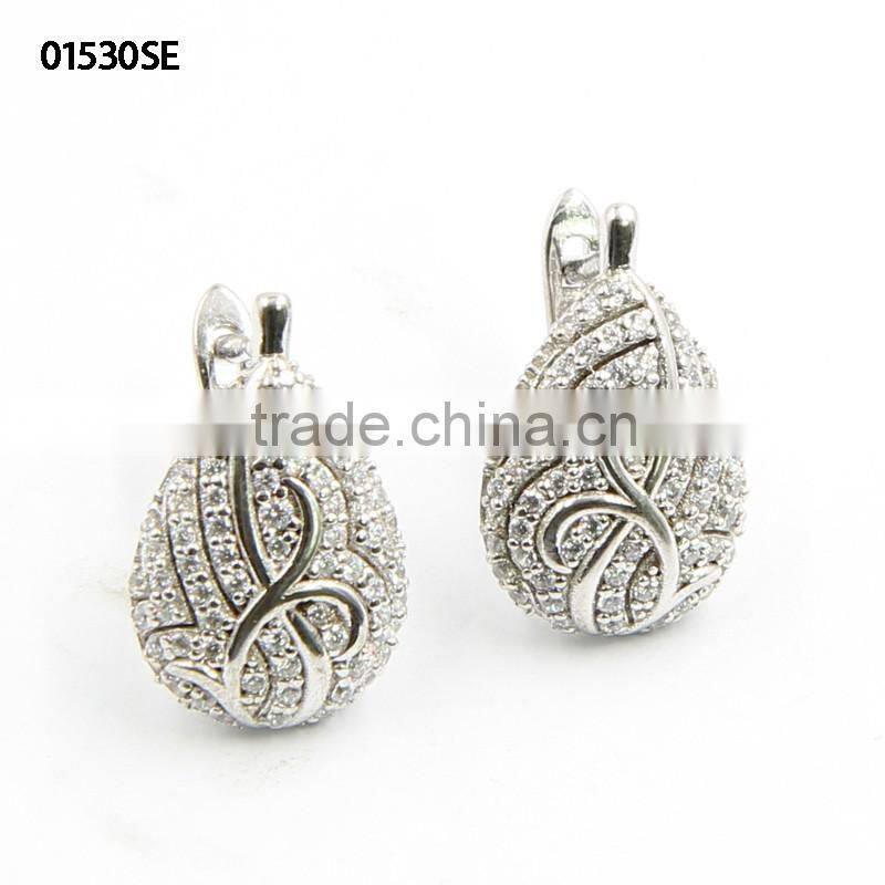 Yujinfu 925 silver Pendant with micro pave czs 925 Pendant sterling silver with white cz stone