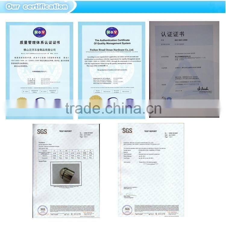 stair stainless steel cap/stainless steel cap with handrail/stainless steel cap