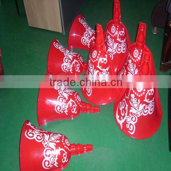 Colorful plastic christmas bell