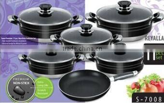 Aluminum cheapest price Pressed Non-stick stewpot stock pot casserole set