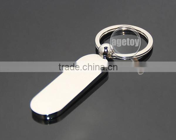 Oval Shaped High Polished Smooth Zinc Alloy Plated Silver Color Wholesale Custom Plain Key Chain Blank Metal