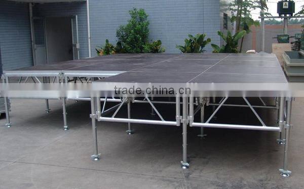 Manufacture 4ft x 4ft aluminum assembly stage, outdoor concert stage sale