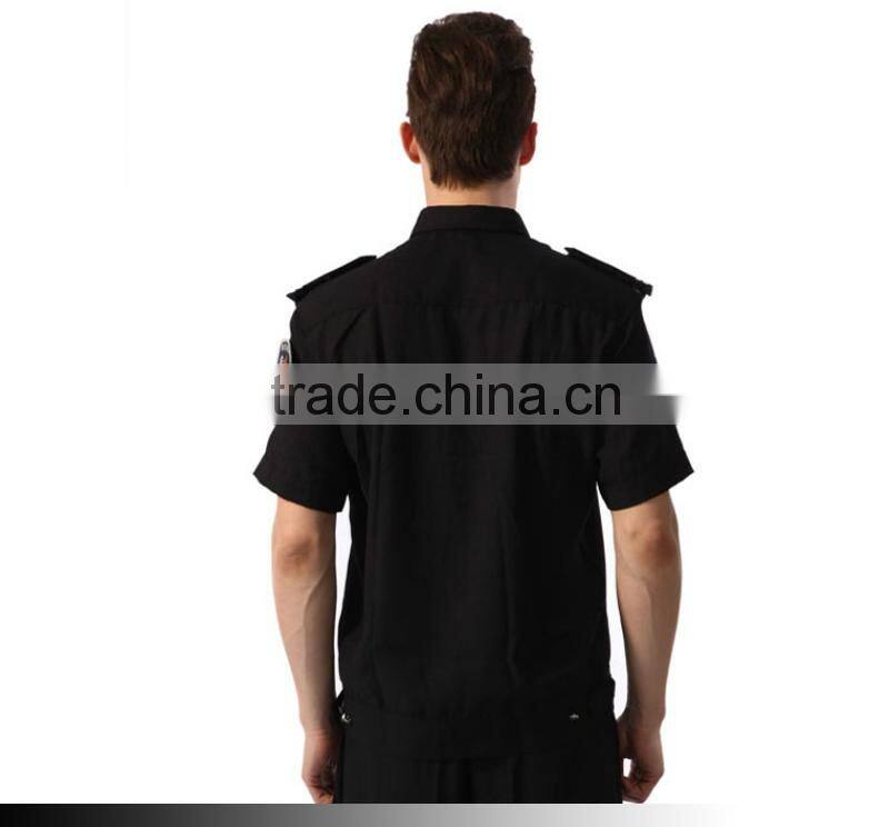 New Design Best Black Color Security Guard Uniform For Sale