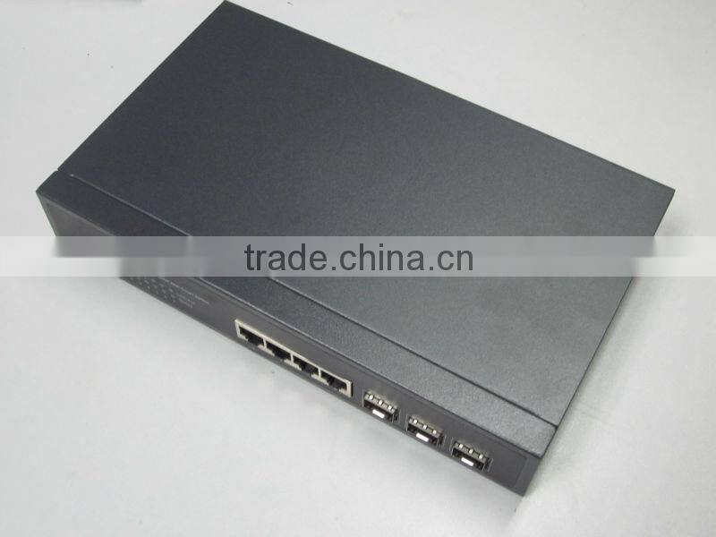 3 SFP + 4 RJ45 Gigabit Smart Fiber Switch