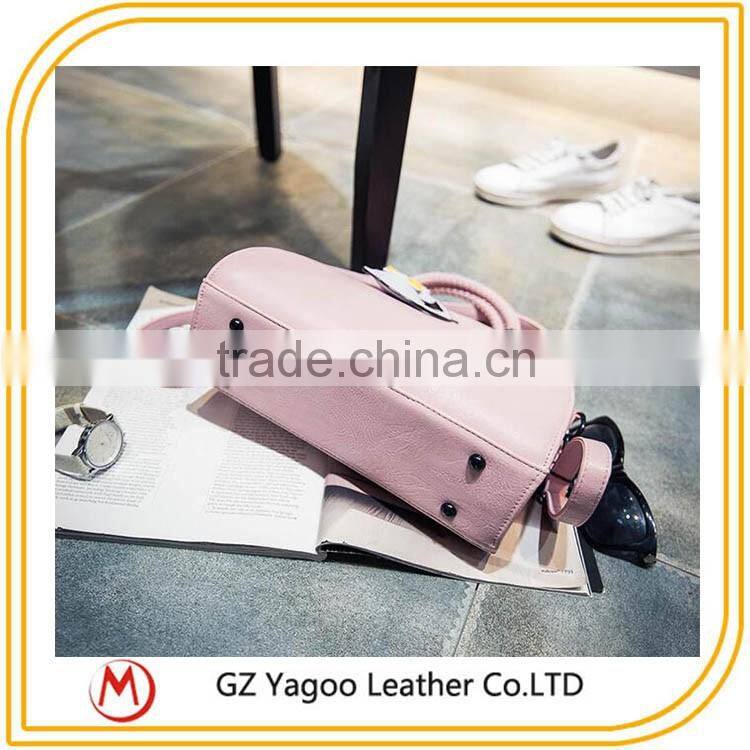 2016 wholesale China factroy retro lady handbag Korean leather bag bat wings