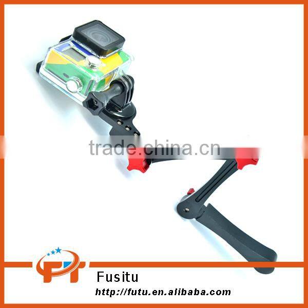 CNC Aluminium Low Angle Foldable Pocket Stabilizer Hand Grip Mount Adapter Holder Monopod For Gopro 1 2 3 3+ 4
