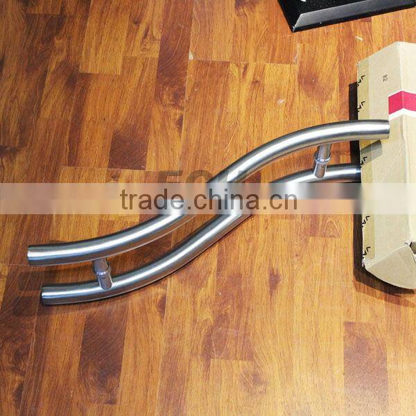 Stainless steel bathroom glass door handle