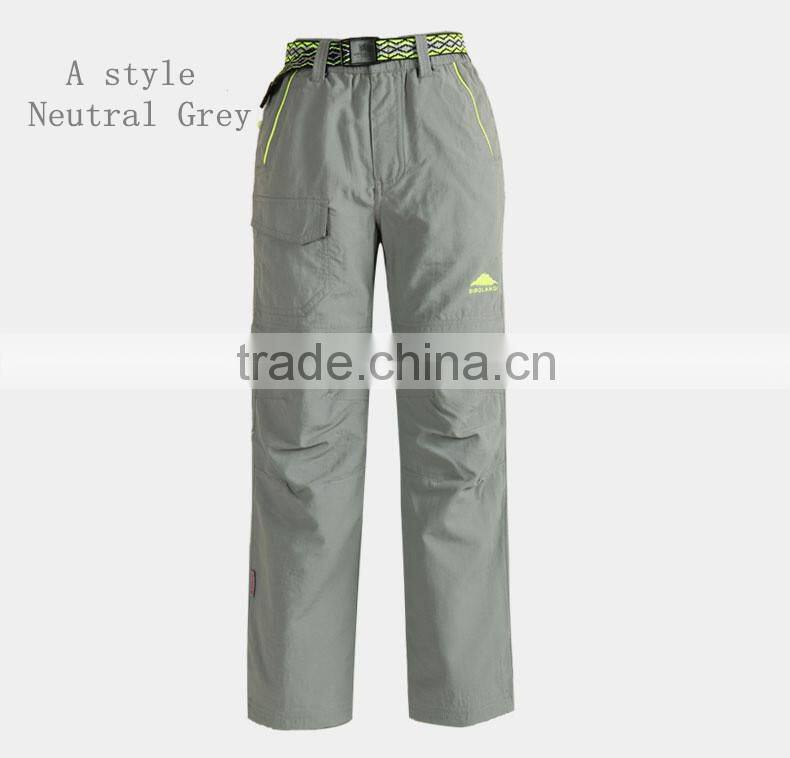 2015 New Style Comfortable Fashion Outwear Sports children quick-drying pants