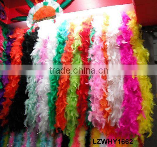 Fluffy turkey feather ruff boa LZYJ09