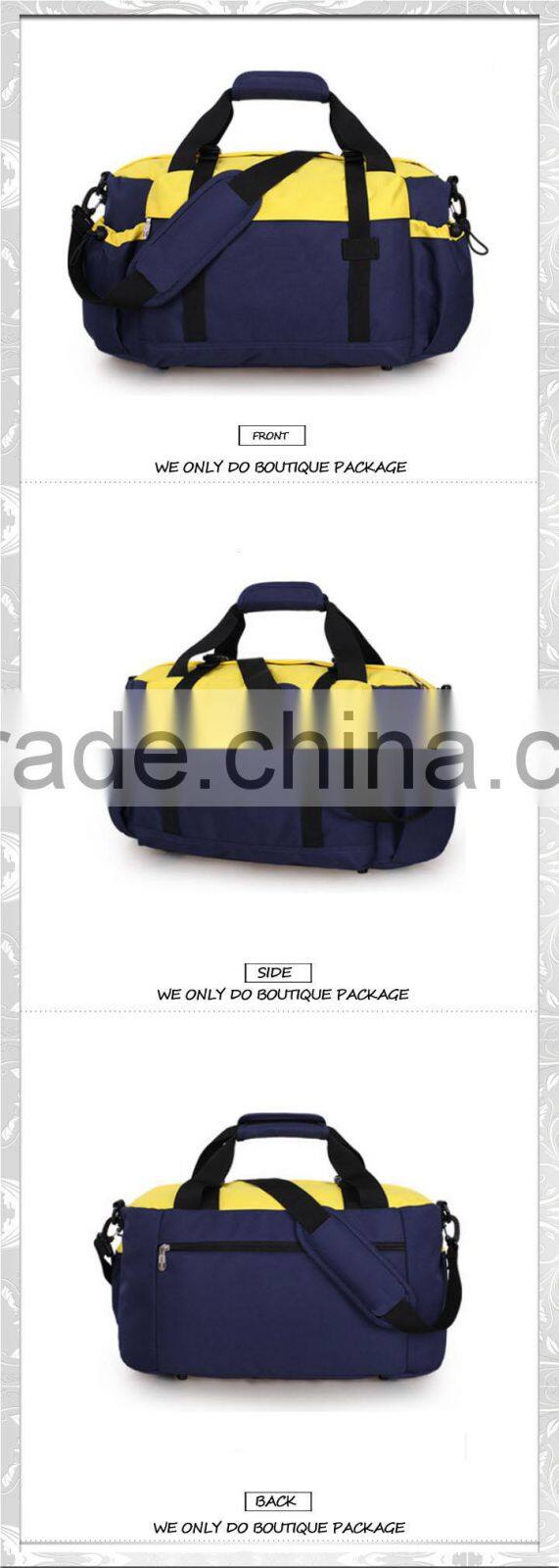 Fine workmanship travel bag polyester durable handle travel bag