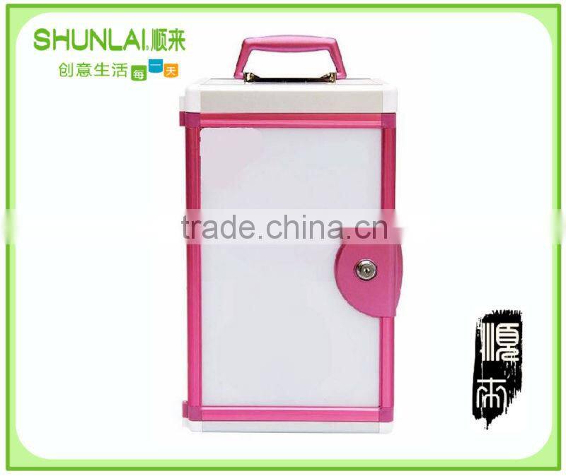 Plastic storage cabinet with drawer