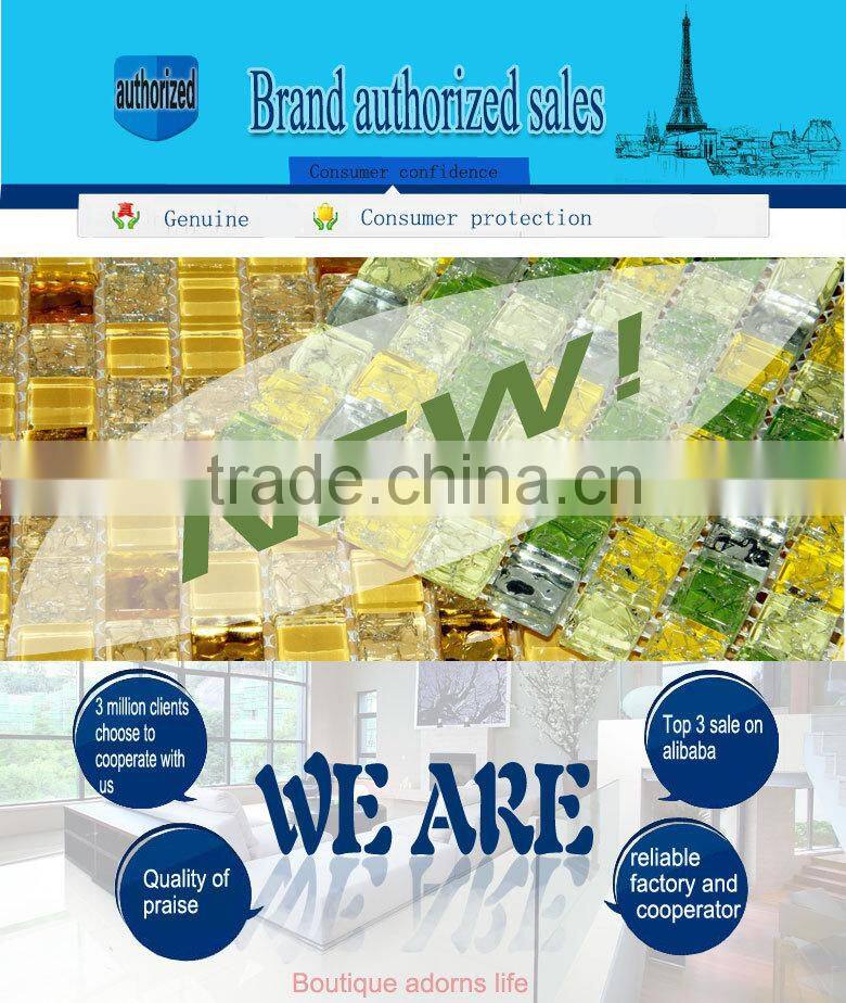 GT007 300X300mm foshan factory low price decorate stainless steel mosaic mix glass mosaic