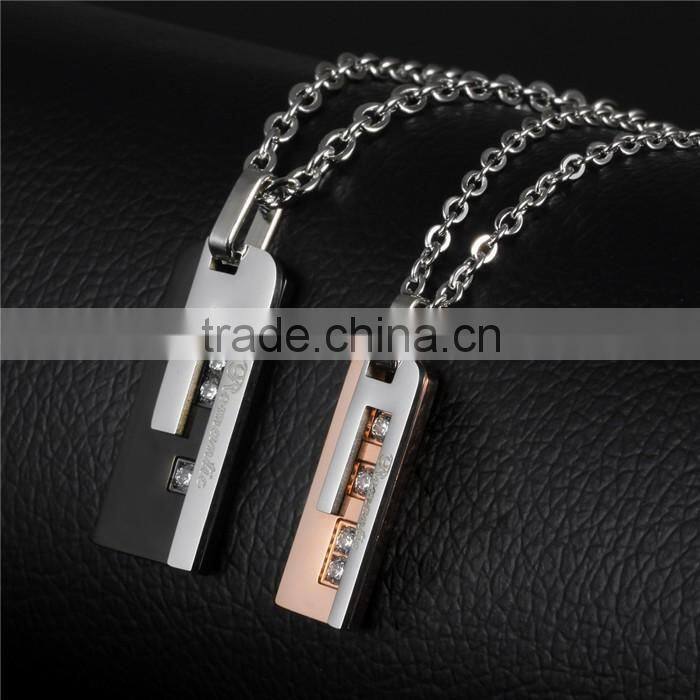 Wholesale jewelry romantic necklace in stainless steel