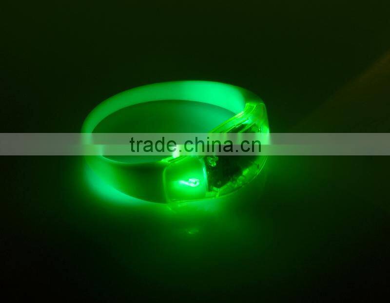 2015 factory price led flashing bracelet, remote controlled led bracelet, motion led lights bracelet