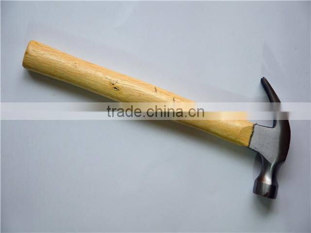 High Quality Claw Hammer (rubber &wooden handle) hand tools garden hammer