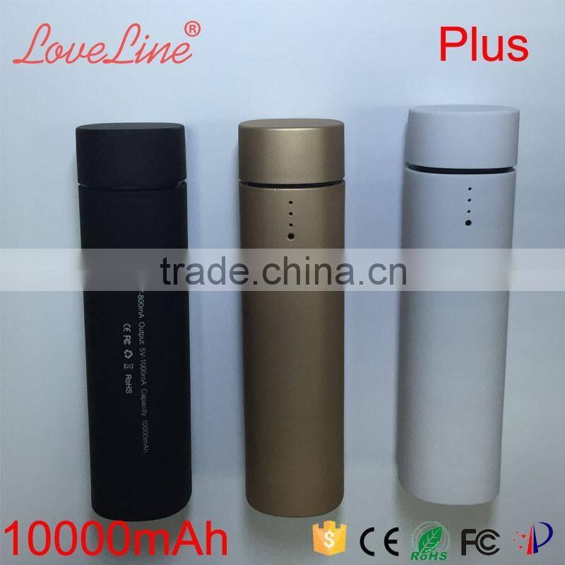 shenzhen manufacturer 3 in 1 built in cable line power bank 10000mAh power mobile phone charger
