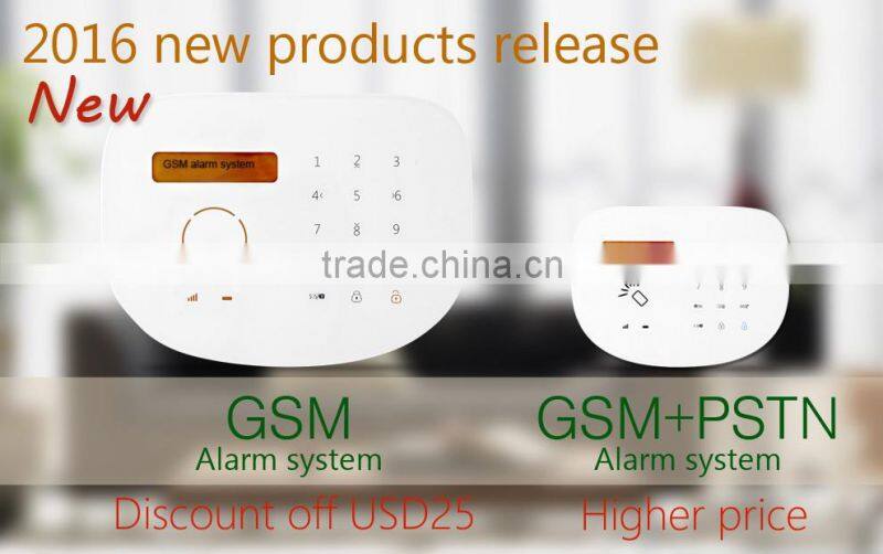 Smart home automation system with SIM card GSM alarm system & Android/IOS APP GSM Home Alarm, Wireless GSM Alarm