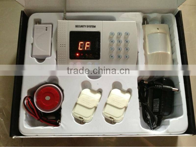 PSTN security alarm & 99 guard zone wireless home alarm system