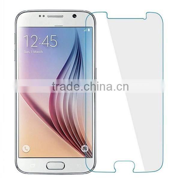 tempered glass screen protector, For Samsung galaxy S6 mobile phone accessory 0.3mm round edge tempered glass film