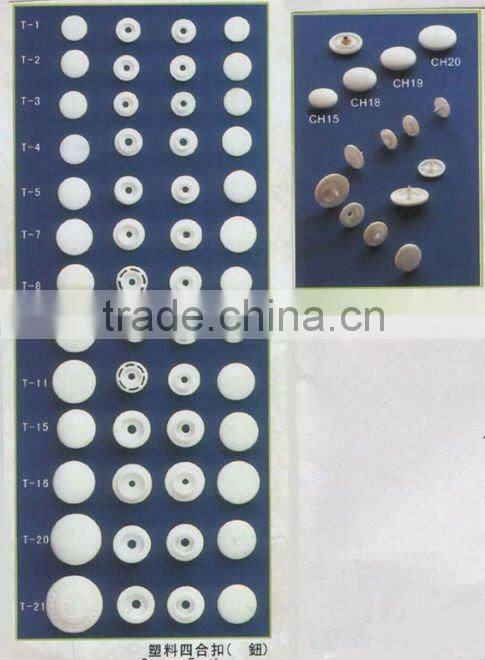 plastic snap fasteners/buttons