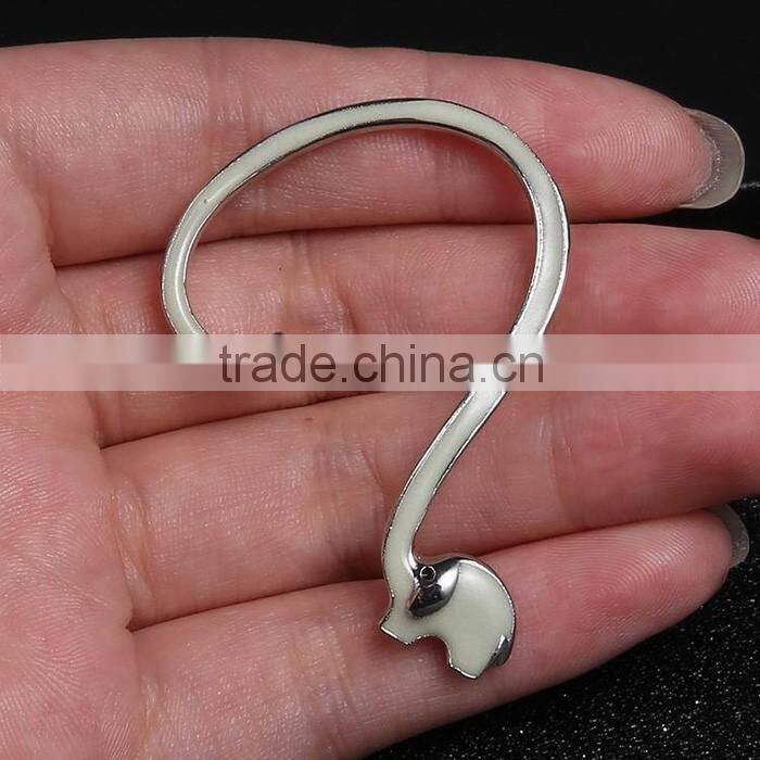 Luminous lovely little elephant cuff earring animal design earrings