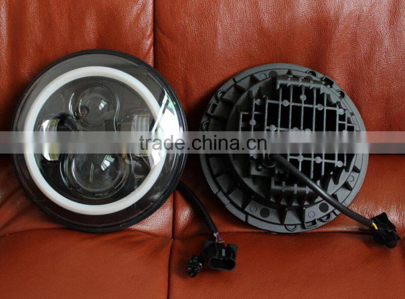 7inch Motorcycle LED Headlight Install For Harley Davidson Hi/Lo Beam Lamp Light