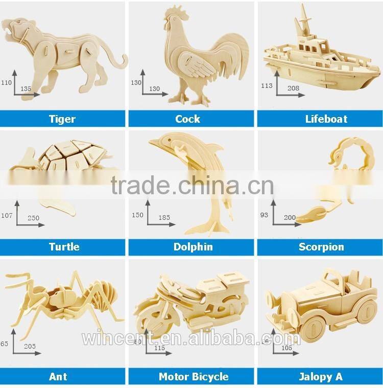 DIY 3D Wooden Snake Puzzle