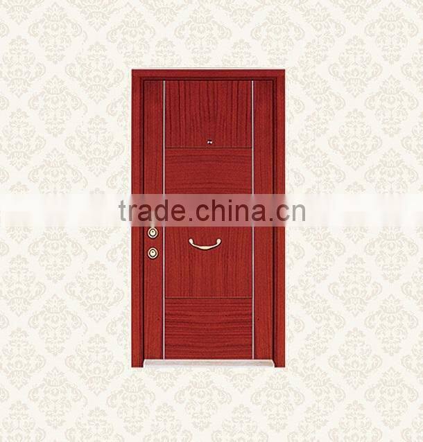 Turkey style Steel Wood Armored door with CE certificate(CF-MT1003)