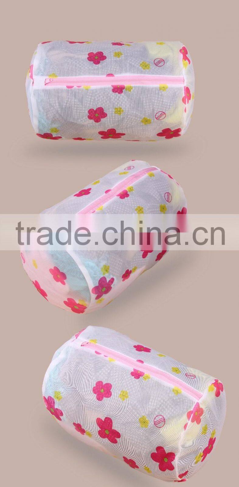 Wholesale polyester printed mesh lingerie bag