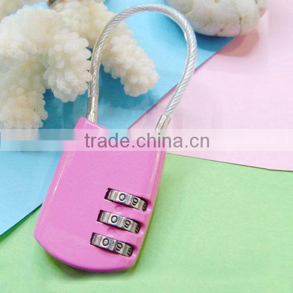 security small retractable combination digital cable lock