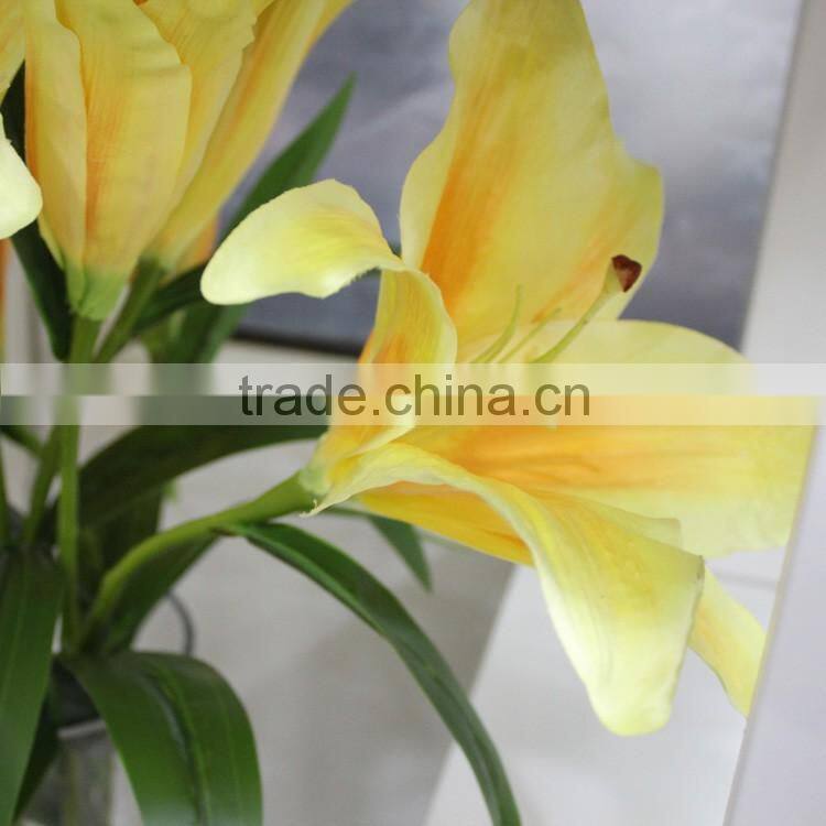 cheap artificial Wholesale silk flowers lily flower long stem