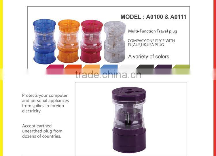 Colorful Smart Good Quality Universal Travel USB Adaptor