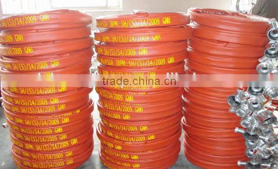 Oil Resistance Colorful Fire Hose 2.5inch with fire coupling(storz machino john morris american type)