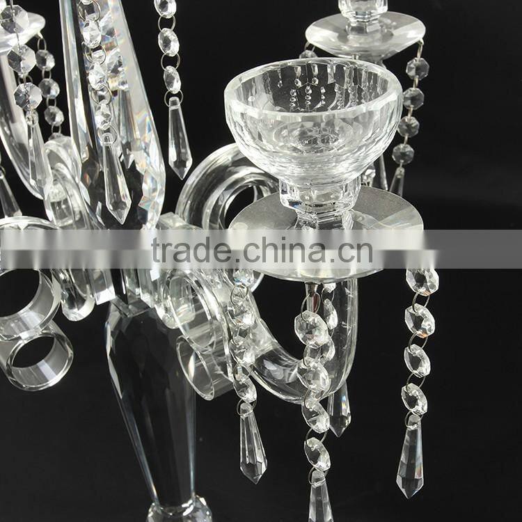 Crystal candle holder crystal candelabra centerpieces wholesale wedding event--