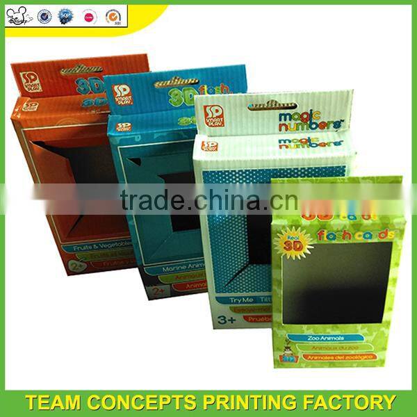 Printing paper box with header card