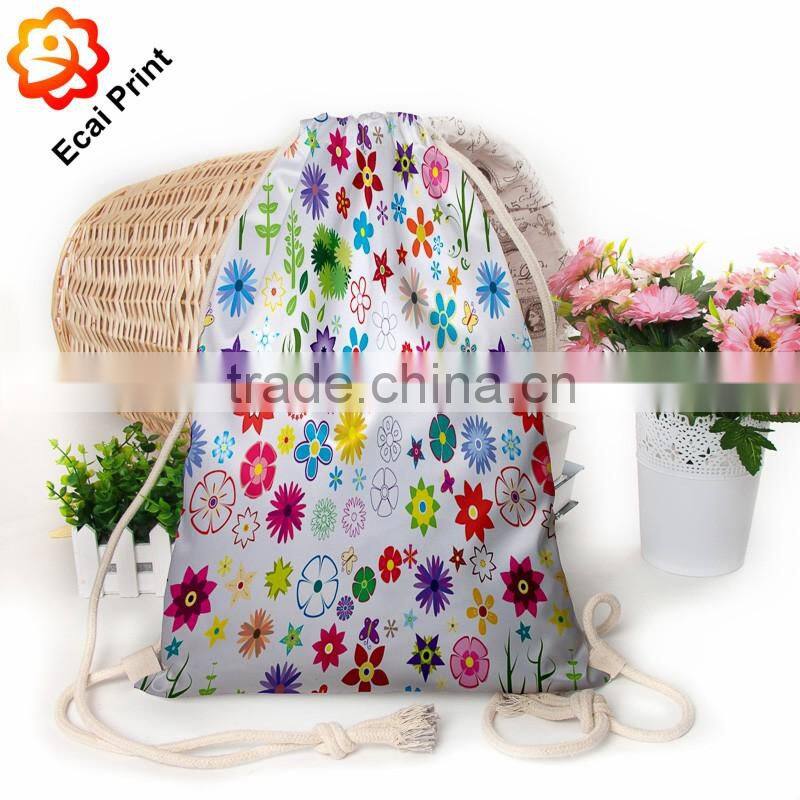 2016 new model custom made printed cinch sport bag