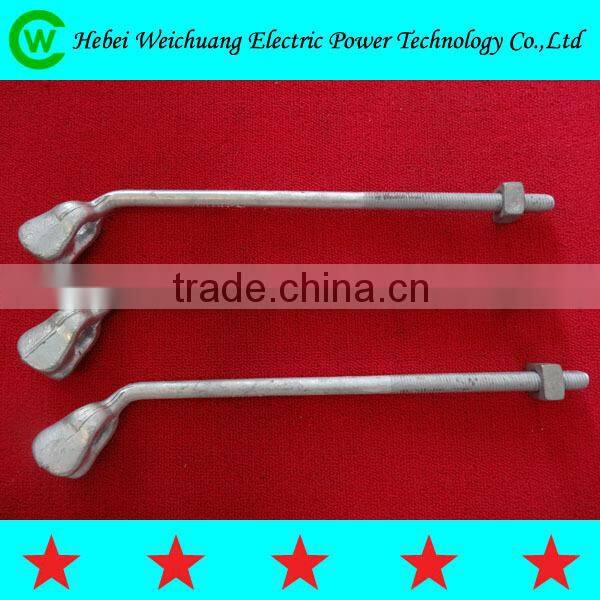 galvanized steel anchor ground rod /line fitting