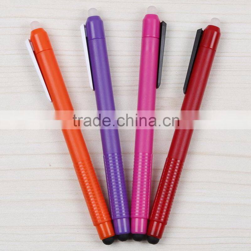 promotional stationery high quality erasable gel ink refill pen for students or office use TC-9008