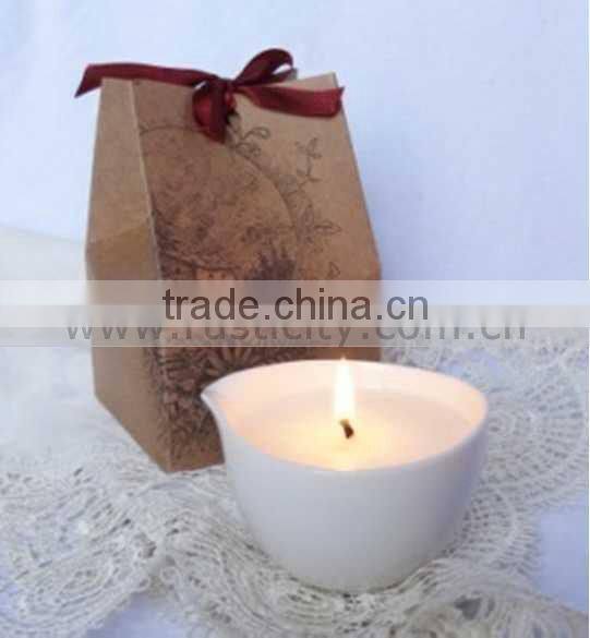 "BRIGHT" glass jar candle with led candles with real flame