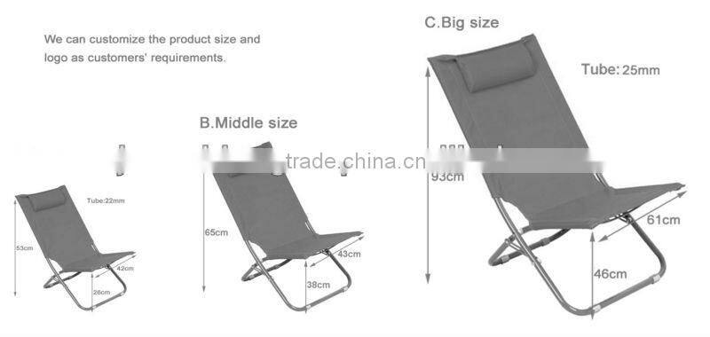 Fashion folding sun deck chairs/reclining beach chairs
